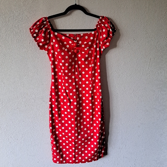 Collectif Dresses & Skirts - Collectif London Red Polka Dot Dress